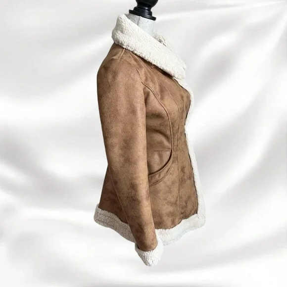 Vintage Cache Tan Shearling Jacket - Picture 3 of 6